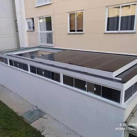 Cobertura de Vidro Bronze — Instalação 4